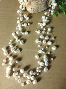 多层珍珠项链短款天然淡水珍珠项链满天星珍珠项链花式异形