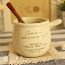 迷你带把手奶壶 陶瓷 布丁杯 牛奶杯 容量200毫升 ZAKKA