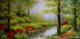 《树林》100手绘高档风景油画60x120 厘米