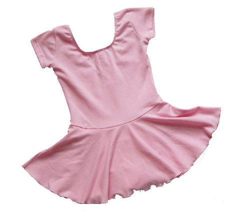 满88包邮 女儿童半袖棉舞蹈服裙 形体 考级练功