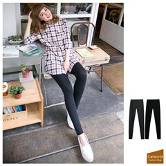特Catworld 2014夏装新款女装12001212百搭款腰松紧打底<span class=H>裤</span>