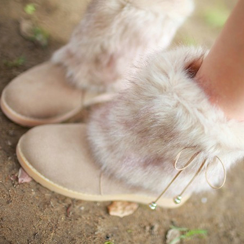 韩版可爱雪地靴...