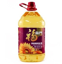  福临门 压榨葵花籽油5L 中粮荣誉出品