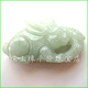 蝶玉缘天然翡翠A货精雕挂件灵芝兔