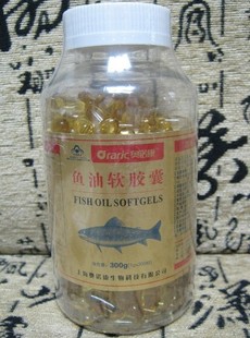  奥诺康鱼油软胶囊300粒/预防三高 保护视网膜 (深海鱼油)最新批号