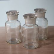 进口复古250ml加厚玻璃瓶花瓶，装饰瓶实验室瓶，幸运星瓶创意杂货