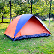 双人双层帐篷户外露营单人，情侣旅游四季帐野外防风防雨防水套装