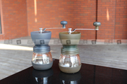 透明玻璃手摇磨豆机家用咖啡豆，研磨粉机陶瓷，机芯可水洗买一送二
