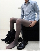 性感男士彩色连裤袜男士多色，连裤袜男士超薄低腰连裤袜男式袜