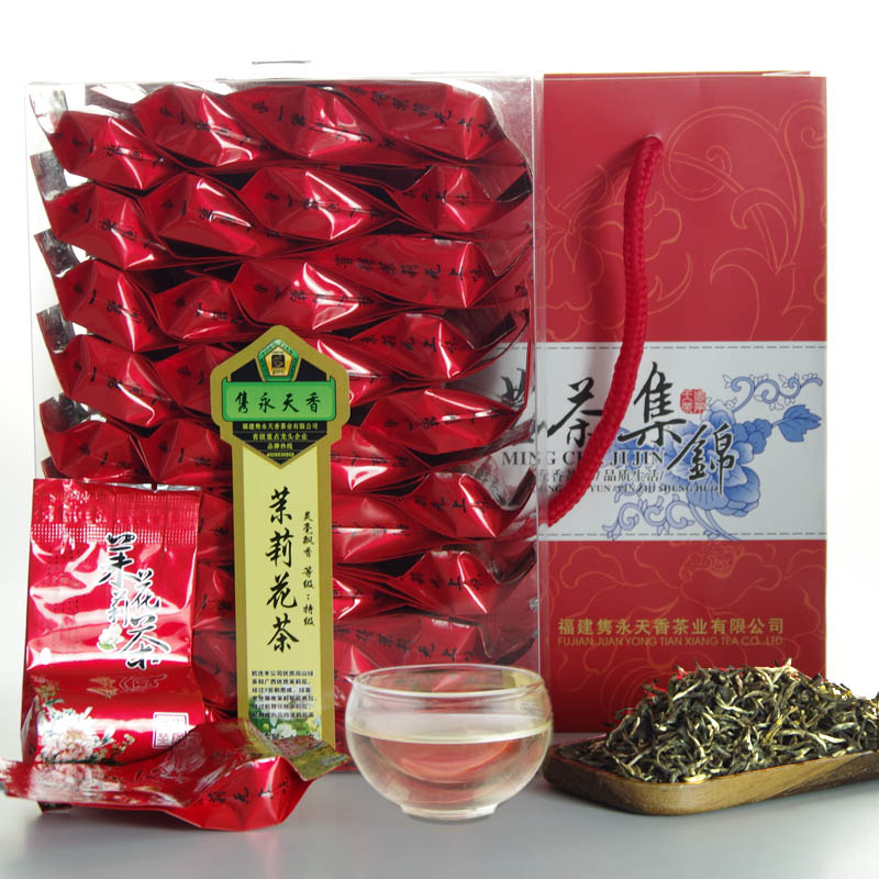 茉莉花茶2018春茶 特级 浓香 灵毫袋装散装绿茶叶 礼盒126克/36包在类目 茶, 代用/花草/水果/再加工茶, 再加工茶中 - 来自Buy2taobao.com提供专业的淘宝代购服务