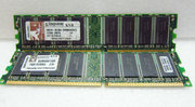 金士顿 PC3200 DDR400 DDR 1G KVR400X64C3A/1G 台式机内存