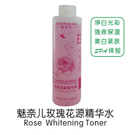 包邮正品魅奈儿玫瑰花源精华液水保湿补水柔肤水化妆水护肤500ml在类目 美容护肤/美体/精油, 化妆水/爽肤水中 - 来自Buy2taobao.com提供专业的淘宝代购服务