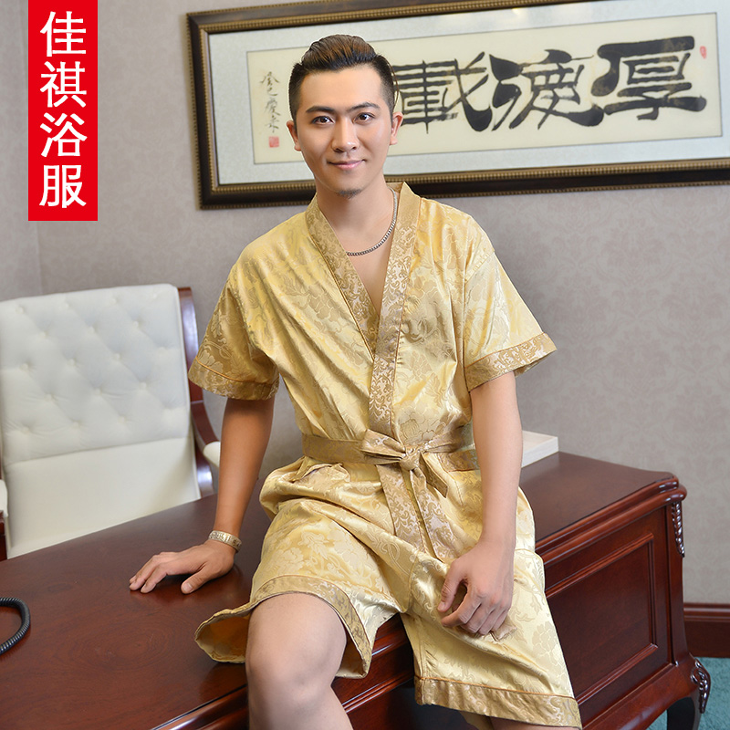 2019汗蒸服男和服纯棉丝提花桑拿服加肥大码胖浴服200斤按摩新品|ruв категории начало ежедневно, полотенце/полотенце/халат, баня юбка/халат/халат - от Buy2taobao.com для оказания профессиональной услуги покупки агента Taobao