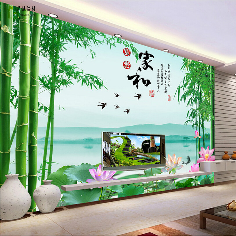 瓷砖背景墙中式沙发电视背景墙竹子山水情壁画陶瓷背景家和富贵|msdalam kategori keluarga memasang ibu, jubin seramik, jubin latar belakang - dari Buy2taobao.com untuk memberikan perkhidmatan ejen Taobao profesional membeli