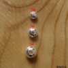 S990纯银珠子4/5/6/7/8mm大孔光珠转运珠圆珠散珠定位珠绳珠 