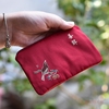 古风零钱包中式女小手包禅意旅游生活用品，中国风手拿布包织绣