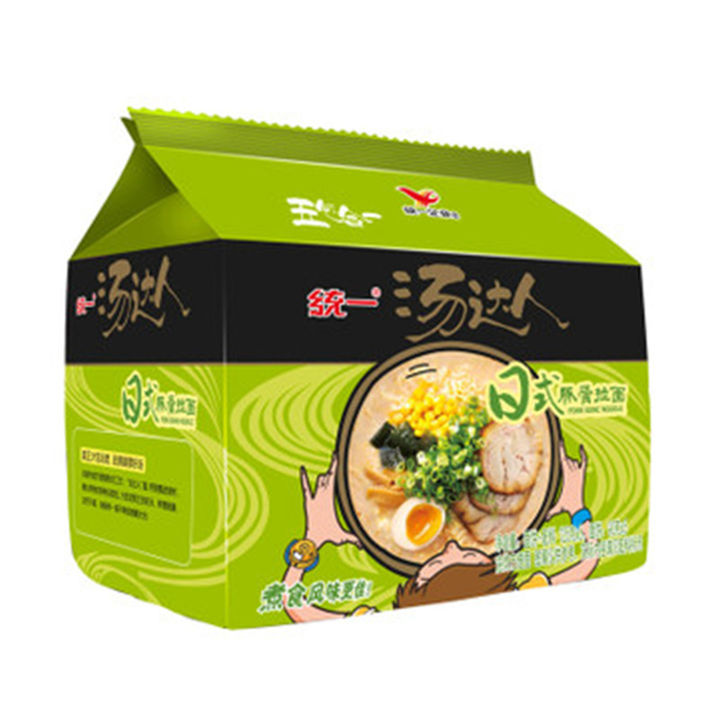 【天猫超市】统一 汤达人日式豚骨拉面 125g*5袋 方便面 豚骨面