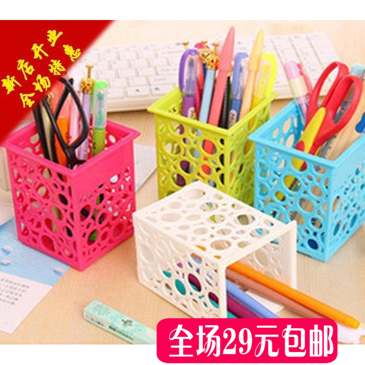 practical pen container simple and easy originality desktop Plastic Storage Stationery Louhua Pen Pencil box to work in an office Suppliesin the Storage consolidation , Home Storage appliances , Storage tank , Pen case category - from Buy2taobao.com to provide professional Taobao agent buy service