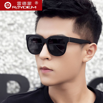 2018新款复古大框偏光太阳镜男潮开车眼镜长脸女潮人近视墨镜男士