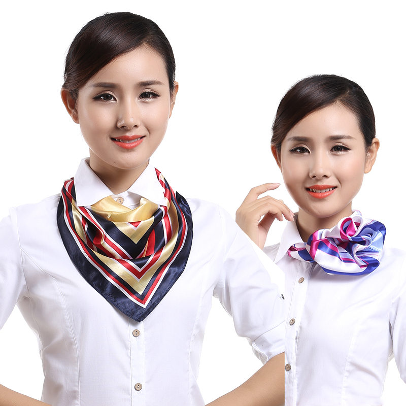 职业装韩版银行空姐丝巾 移动工作商务服饰百变小方巾女印花围巾在类目 服饰配件/皮带/帽子/围巾, 围巾/丝巾/披肩中 - 来自Buy2taobao.com提供专业的淘宝代购服务