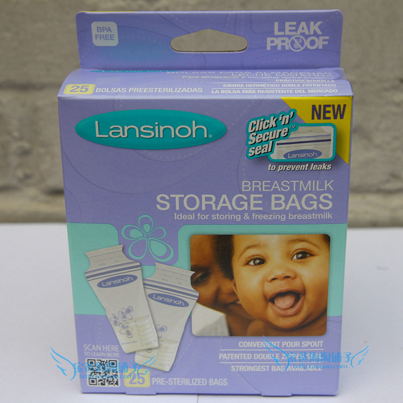 U.S.A Lansinoh Breast milk storage bags/Milk storage bags 25 Pack U.S.A Breast milk Association recommendin the Maternity/Maternal supplies/Nutrition , Prenatal and postnatal mother supplies , Fresh breast milk storage category - from Buy2taobao.com to provide professional Taobao agent buy service