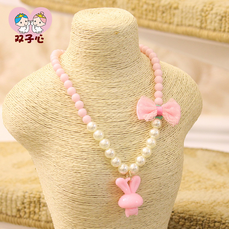 儿童项链饰品 女孩 百搭衣服配饰颈链韩版春款蕾丝珍珠兔子毛衣链在类目 饰品/流行首饰/时尚饰品新, 项链中 - 来自Buy2taobao.com提供专业的淘宝代购服务