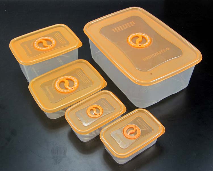 五件套裝多格保鮮盒食品儲物盒塑料密封冰箱微波爐收納盒餐盒在類目 餐飲具, 保鮮容器/保鮮器皿, 保鮮盒中 - 來自Buy2taobao.com提供專業的淘寶代購服務