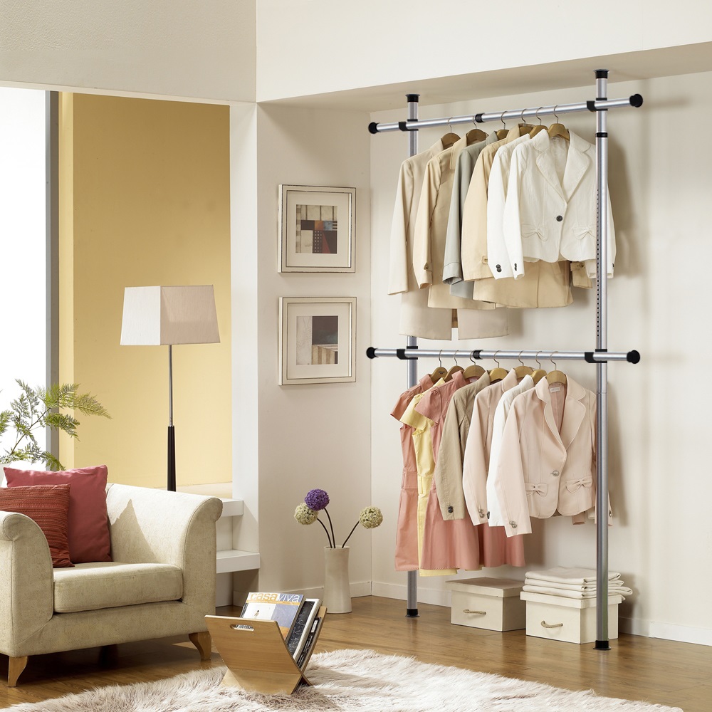 Clothes hanger to ground bedroom Simplicity modern Coat hanger Assemble clothes Shelf Single pole simple and easy Wall hanging Coat rackin the Residential furniture , Shelf , Coat Rack category - from Buy2taobao.com to provide professional Taobao agent buy service