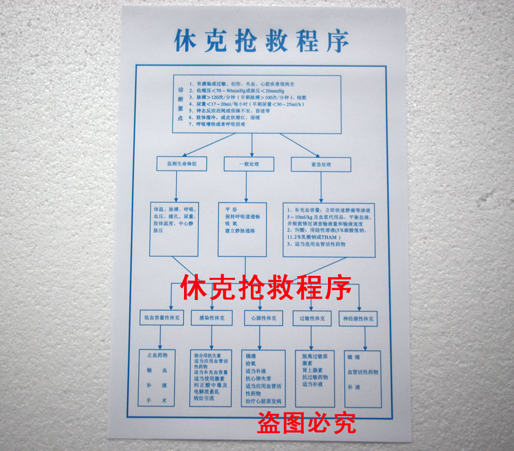 10张包邮医院制度挂图休克抢救程序急救程序挂图抢救流程图示意图|ruв категории электронный словарь/электрический бумажных книг/канцелярские принадлежности, демонстрация/Показать уведомление товаров, табло - от Buy2taobao.com для оказания профессиональной услуги покупки агента Taobao