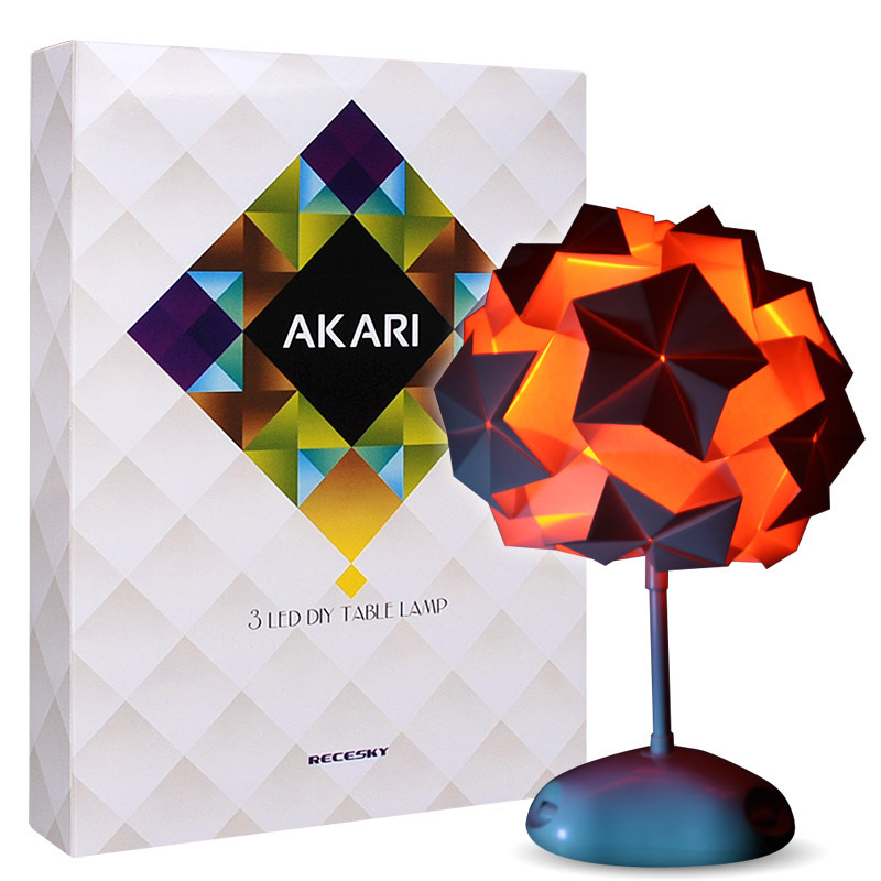 创意家居圣诞礼物大人的科学vol.29 DIY AKARI七彩折纸台灯折纸灯在类目 节庆用品/礼品, 灯, 创意/设计灯中 - 来自Buy2taobao.com提供专业的淘宝代购服务