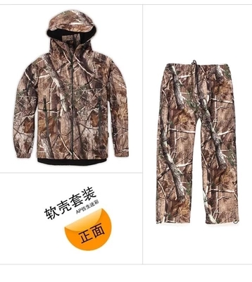 勃朗宁冲锋衣软壳套装仿生迷彩秋冬狩猎打猎伪装冲锋衣套装迷彩服在类目 户外/登山/野营/旅行用品, 户外服装, 冲锋衣裤, 冲锋衣裤套装中 - 来自Buy2taobao.com提供专业的淘宝代购服务