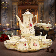 英伦玫瑰85105欧式茶具，陶瓷咖啡具杯碟套装英式下午茶，结婚送礼物