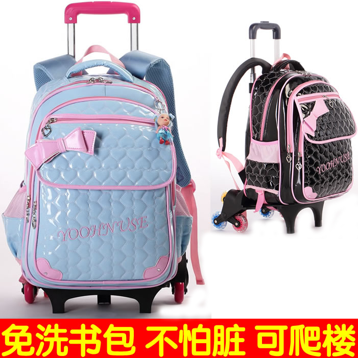 儿童三轮拉杆书包女童6-12周岁小学生1-3-4-6年级爬楼梯可拆卸六5|msdalam kategori Toy/bayi/teka-teki/blok bangunan/model, pakej kanak-kanak/Backpack/beg, Beg troli - dari Buy2taobao.com untuk memberikan perkhidmatan ejen Taobao profesional membeli