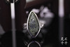 原色925纯银天然绿幽灵，戒指指环不规则形戒指男女款配盒