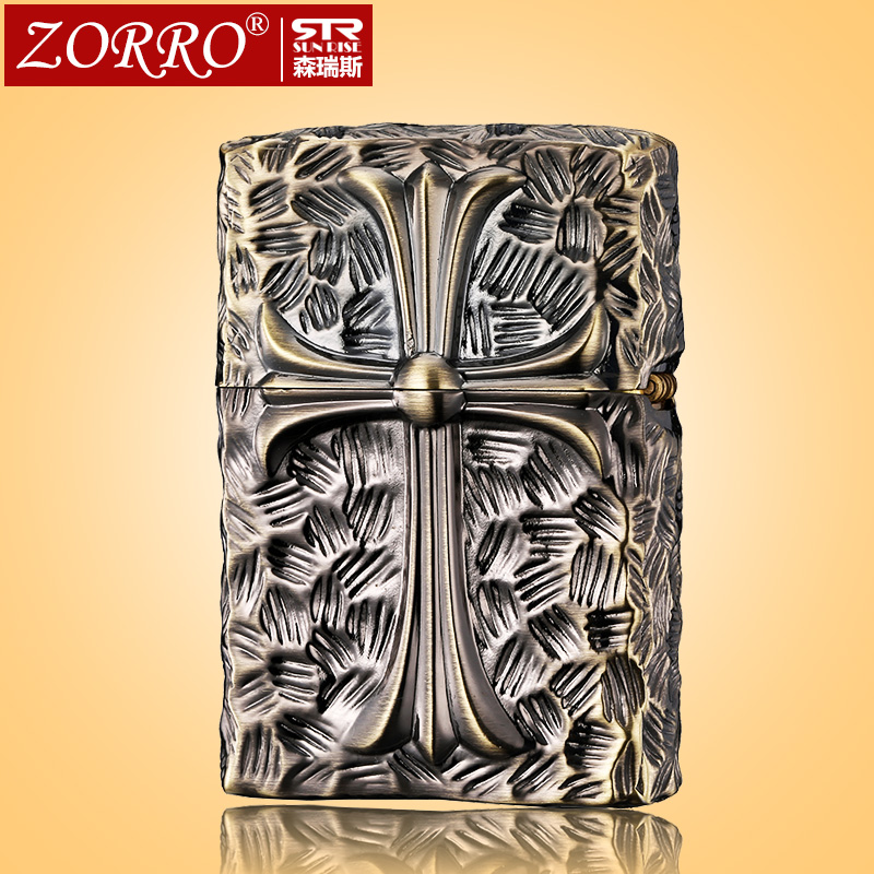 Hong Kong zorro Zorro brand Kerosene lighter Copper shell A helmet and armor cross personality originality Windbreakin the ZIPPO/Swiss Army Knife/Glasses , Brand lighters and accessories , Other , Kerosene lighter category - from Buy2taobao.com to provide professional Taobao agent buy service