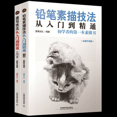 正版现货铅笔素描从入门到精通 速写技法人物素描基础教程教材书籍自学手绘肖像画 铅笔素描入门 人物素描速写书素描教学绘画书籍