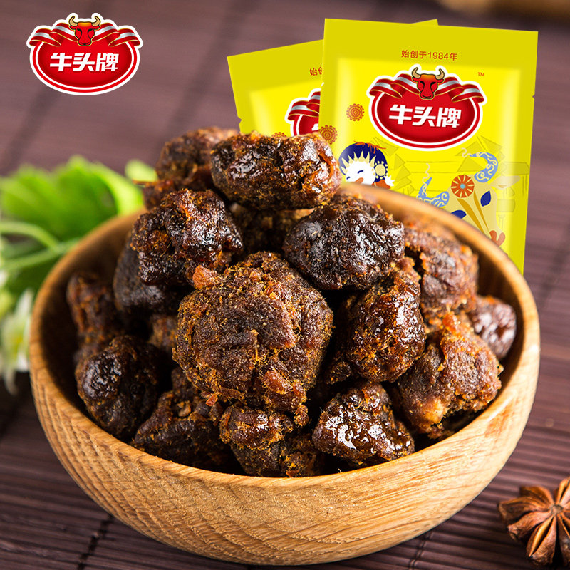 牛头牌 香辣 五香牛肉粒100g/包颗粒牛肉干零食贵州特产零食小吃