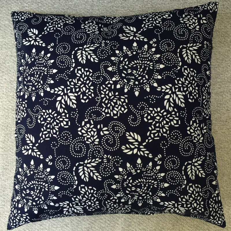 Blue Calico Pillowcase Retro Reminiscence Cushion sofa Back pad tradition Ethnic style Washable By packagein the Home Fabric , Pillow/Pillow category - from Buy2taobao.com to provide professional Taobao agent buy service