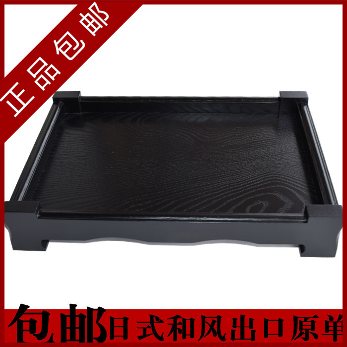 Japanese style black solid wood Tray rectangle Wooden plate Tea Tray European style Tea cup Trayin the Tableware , Tea set , Tea tray category - from Buy2taobao.com to provide professional Taobao agent buy service