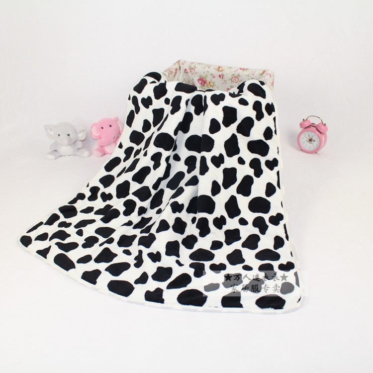 Spring and autumn season Newborn Infants Cuddle Coral Blankets Blanket quilt lovely Dairy cowin the Diapers/Care/Feeding/Push lathe , Sleeping bag/Mat/Pillow/Bedding , Baby hold to be/Blankets category - from Buy2taobao.com to provide professional Taobao agent buy service