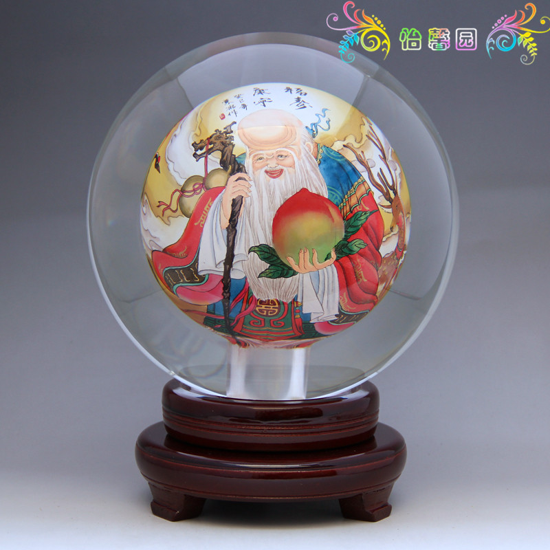 内画水晶球 家居办公 节日商务礼物 中国风特色 开运转运 寿星在类目 家居饰品, 摆件中 - 来自Buy2taobao.com提供专业的淘宝代购服务