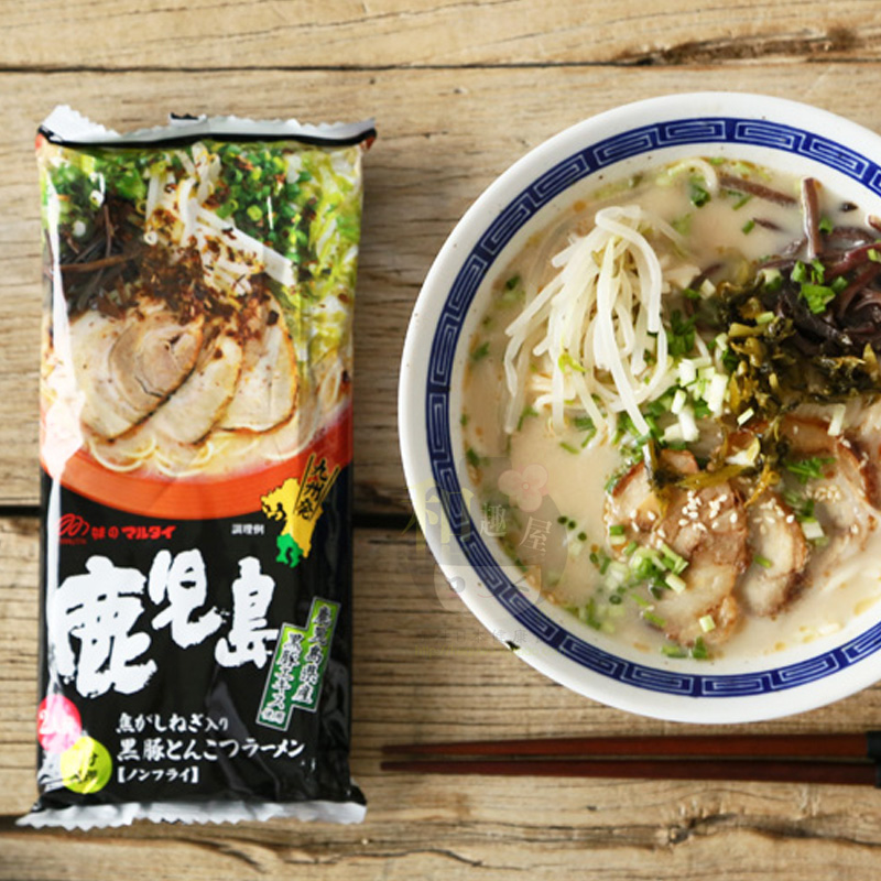 和趣屋 日本进口marutai九州名拉面鹿儿岛黑猪肉豚骨面条浓汤速食|ruв категории зерно риса/север и Юг сухих грузов/приправы, удобный момент, лапша/вермишель (будет готовить лапшу) - от Buy2taobao.com для оказания профессиональной услуги покупки агента Taobao