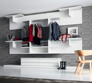 现代北欧板式电视书柜衣橱床家具软装设计素材资料