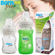 美国进口Born Free宽口径玻璃防胀气奶瓶欧美高端品牌160ml 260ml