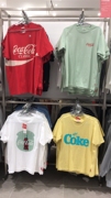 gu日本 可口可乐系列 男款T恤杉 极优夏季圆领短袖 GU