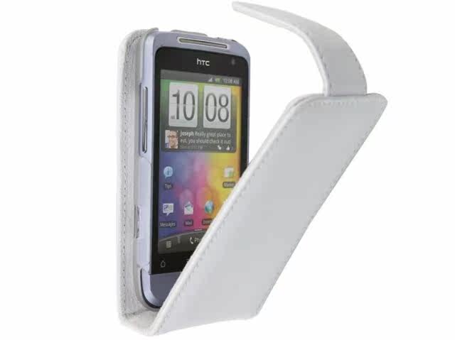 UMIK正品 HTC Salsa微客 C510e手机套 G15保护壳  真皮皮套 竖翻