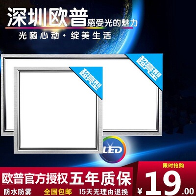 LED集成吊顶灯平板灯厨房嵌入式厨卫灯30*30*60卫生间平板吸顶灯