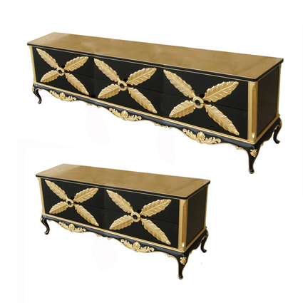 European style Entertainment Units solid wood Neoclassical Postmodern furniture Gold and silver foil customized high-grade senior carving TV cabinetin the Residential furniture , Cabinet , TV cabinet category - from Buy2taobao.com to provide professional Taobao agent buy service