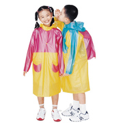 红叶雨衣卡通儿童防水/彩色高弹学生背囊雨披时尚可爱护脸书包位