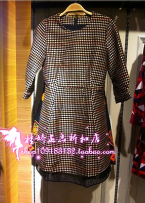 上下架计划:包邮代购太平鸟女装2014秋款专柜正品A1FA43476C0中袖连衣裙799